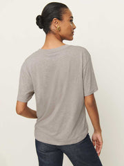 Reformation Liam Oversized Tee - Heather Taupe