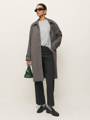 Reformation Liam Oversized Tee - Heather Grey