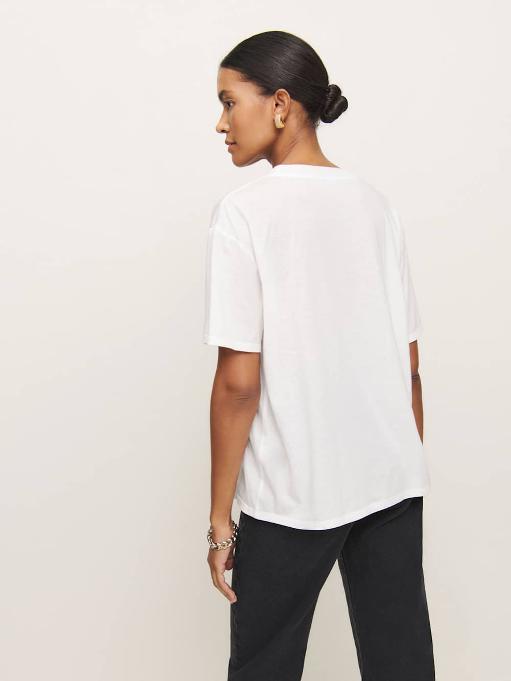 Reformation Liam Oversized Tee - White