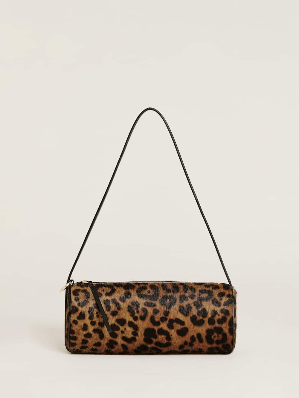 Reformation Simona Cylinder Bag - Leopard Haircalf
