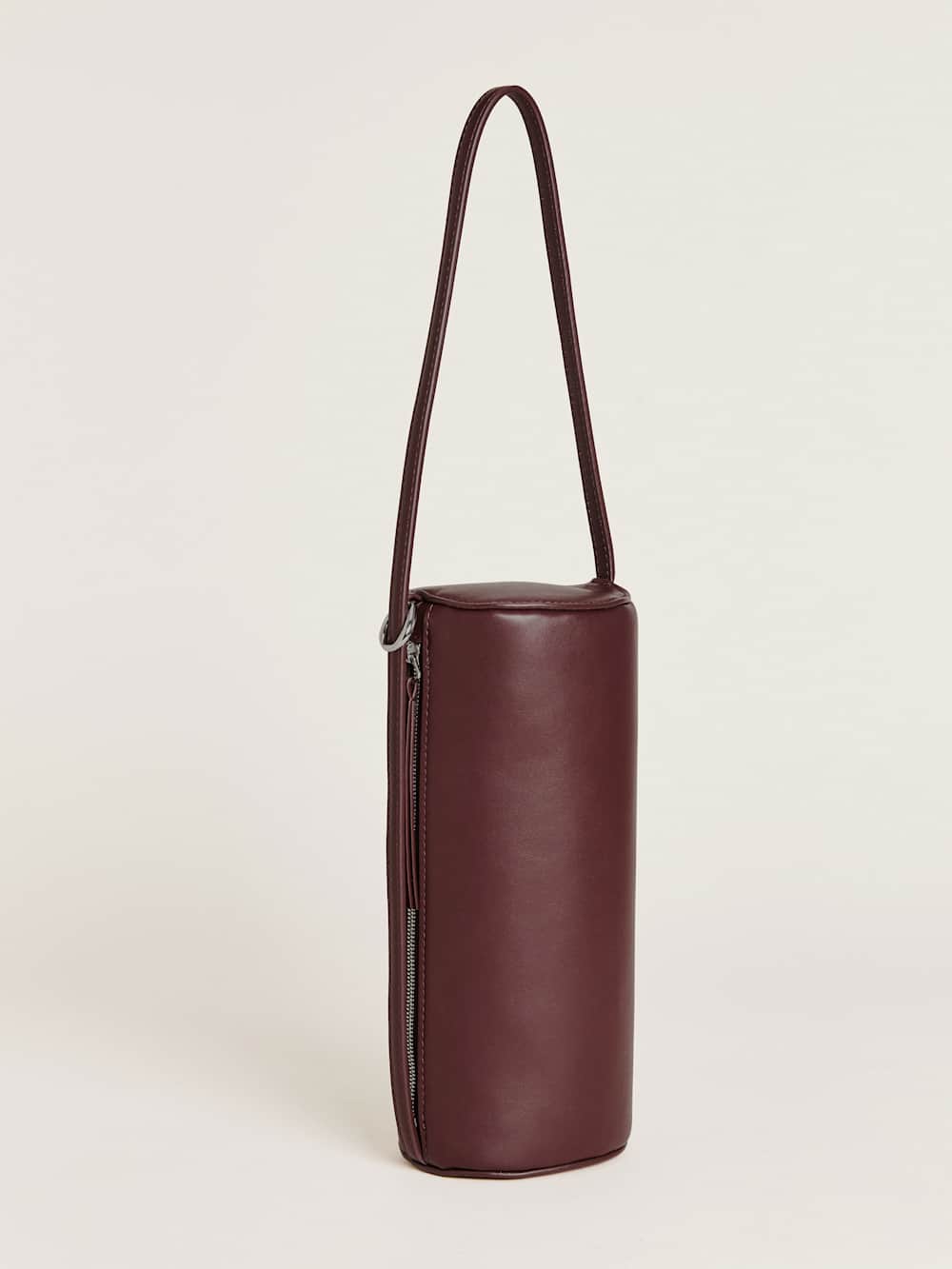 Reformation Simona Cylinder Bag - Ruby Leather