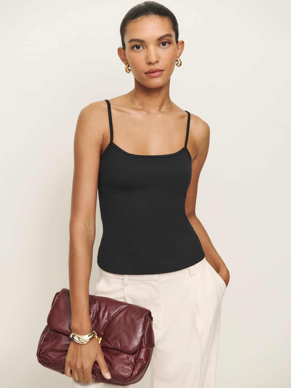 Reformation Avi Tank - Black