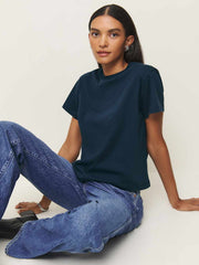 Reformation Rowan Crew Tee - Midnight