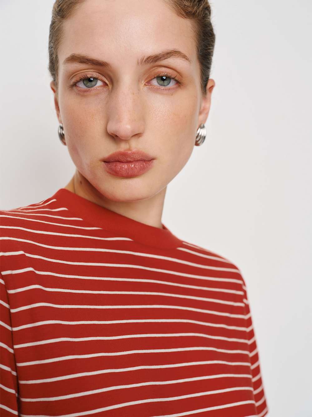 Reformation Rowan Crew Tee - Ventura Stripe