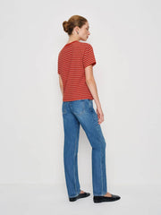 Reformation Rowan Crew Tee - Ventura Stripe