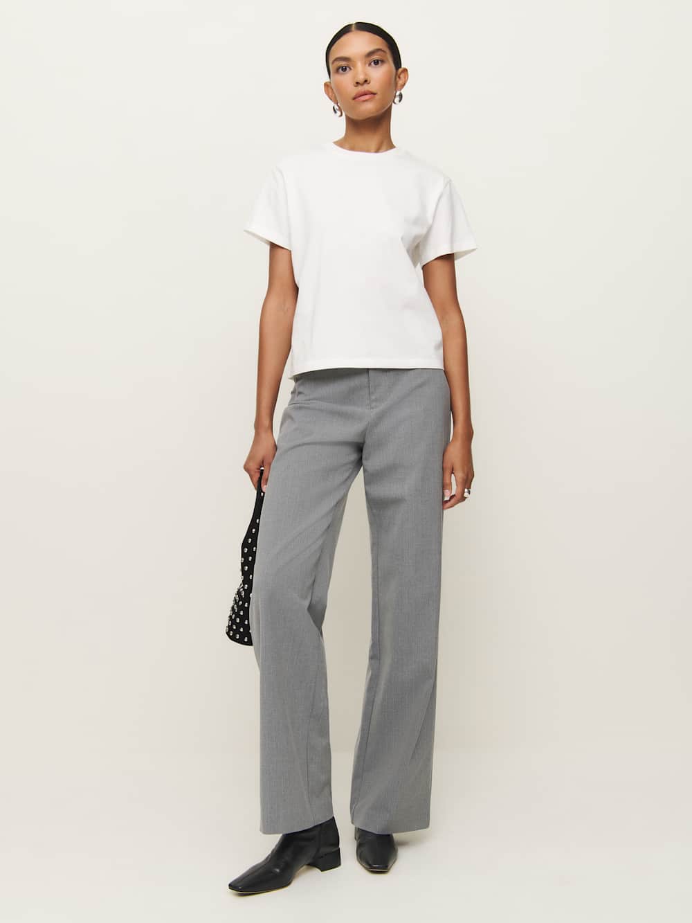 Reformation Rowan Crew Tee - White