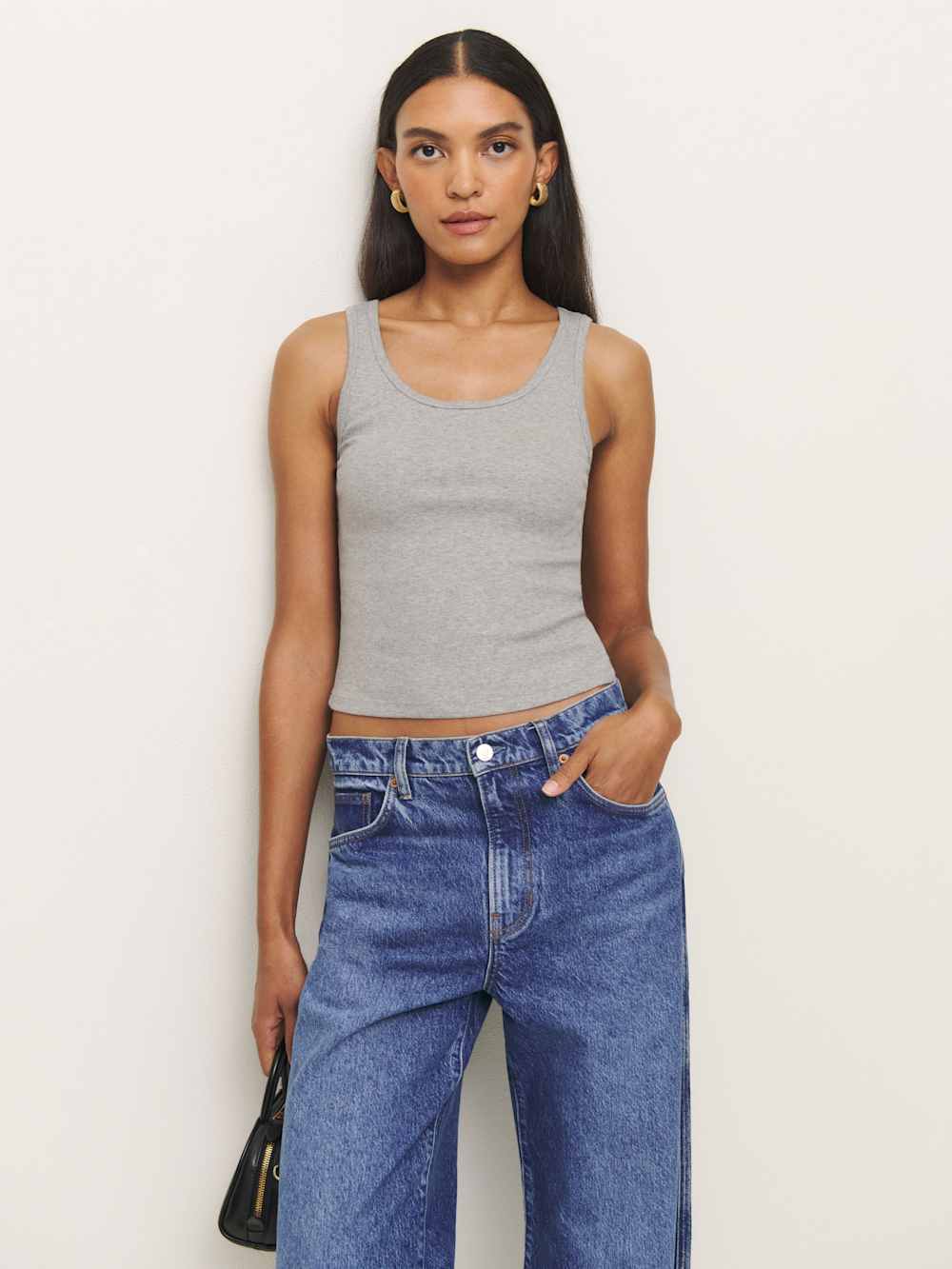 Reformation Olive Tank - Heather Grey