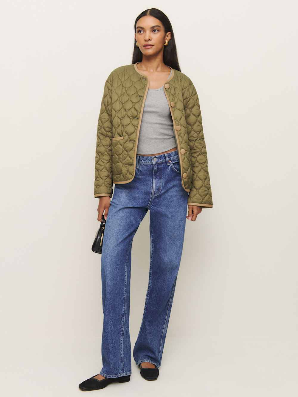 Reformation Olive Tank - Heather Grey