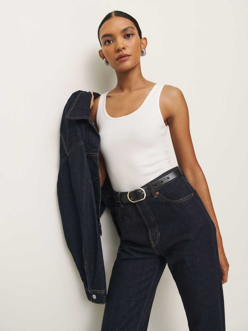 Reformation Olive Tank - White