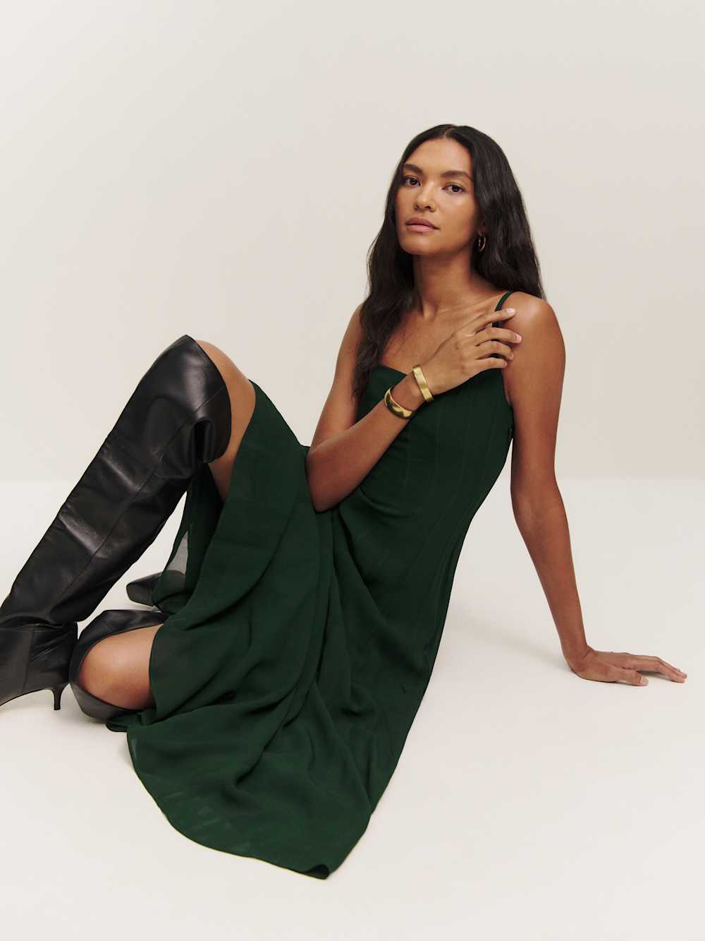 Reformation Katalina Dress - Forest