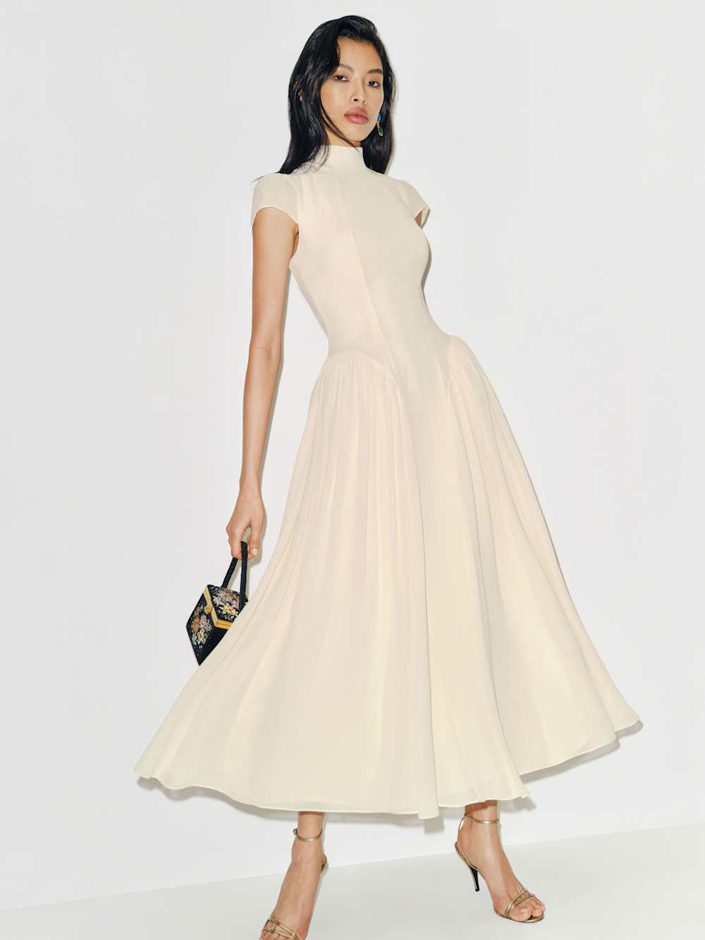 Reformation Maven Dress - Fior Di Latte