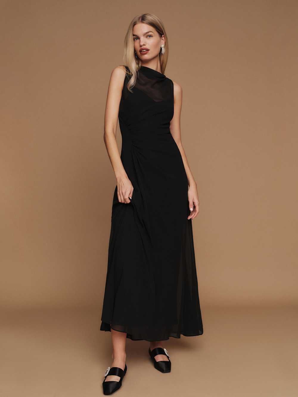 Reformation Sarai Dress - Black