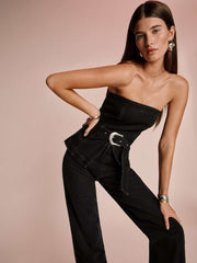 Reformation Collins Denim Top - Nicoya