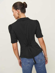 Reformation Olli Top - Black