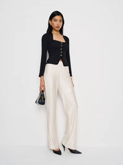 Reformation Nikky Top - Black