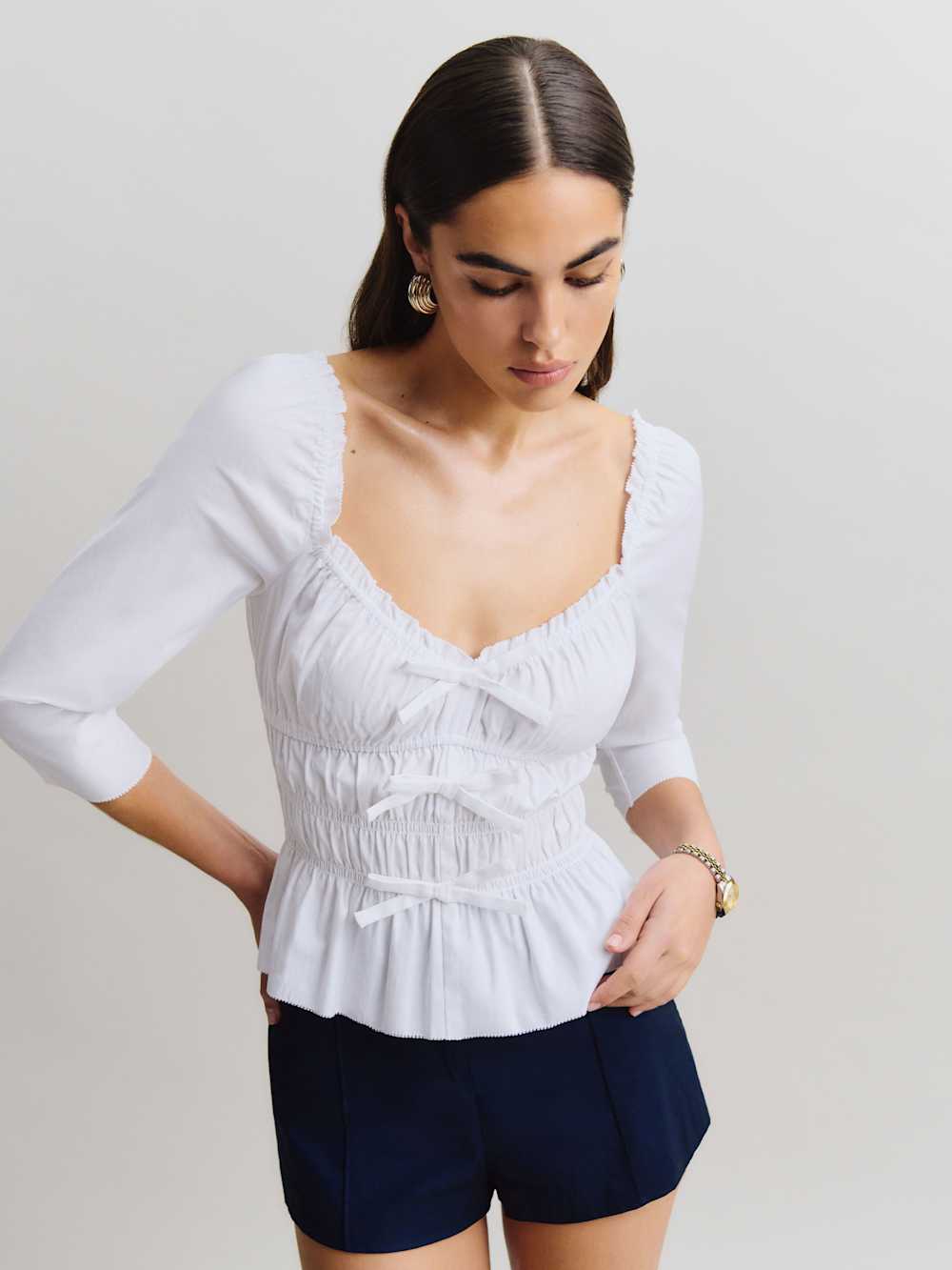 Reformation Lauryn Top - Bright White