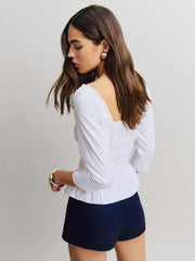 Reformation Lauryn Top - Bright White