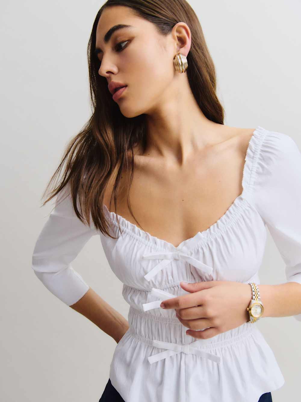 Reformation Lauryn Top - Bright White