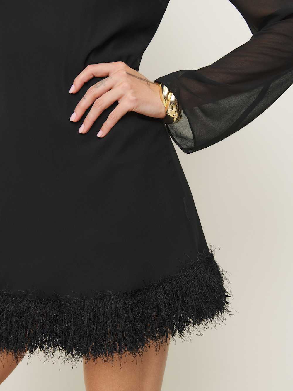 Reformation Tetty Dress - Black