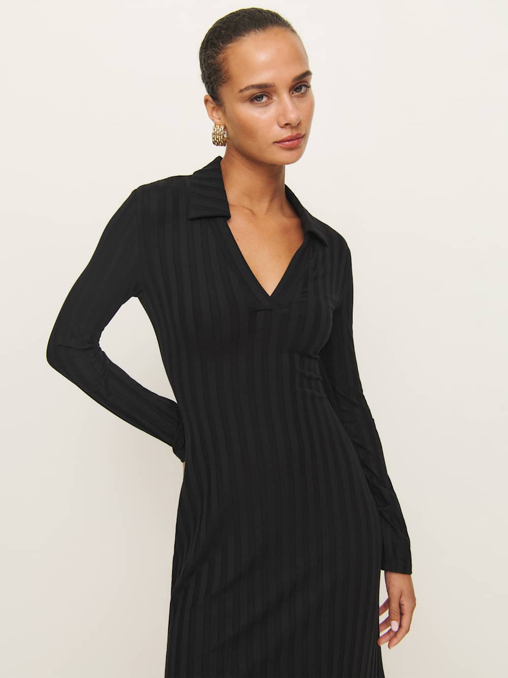Reformation Blaire Knit Dress - Black