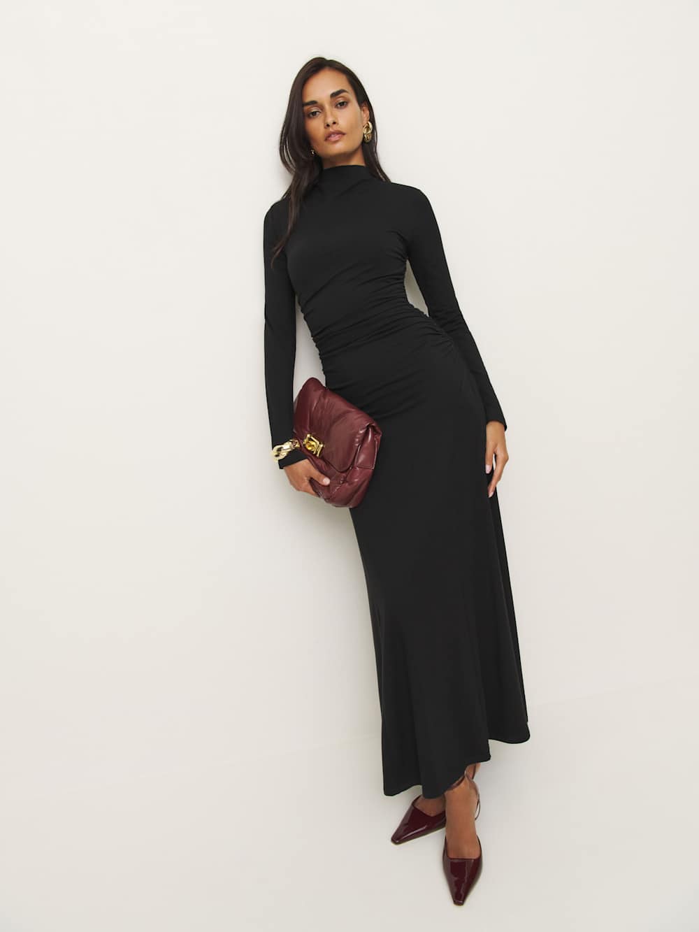 Reformation Nemy Knit Dress - Black