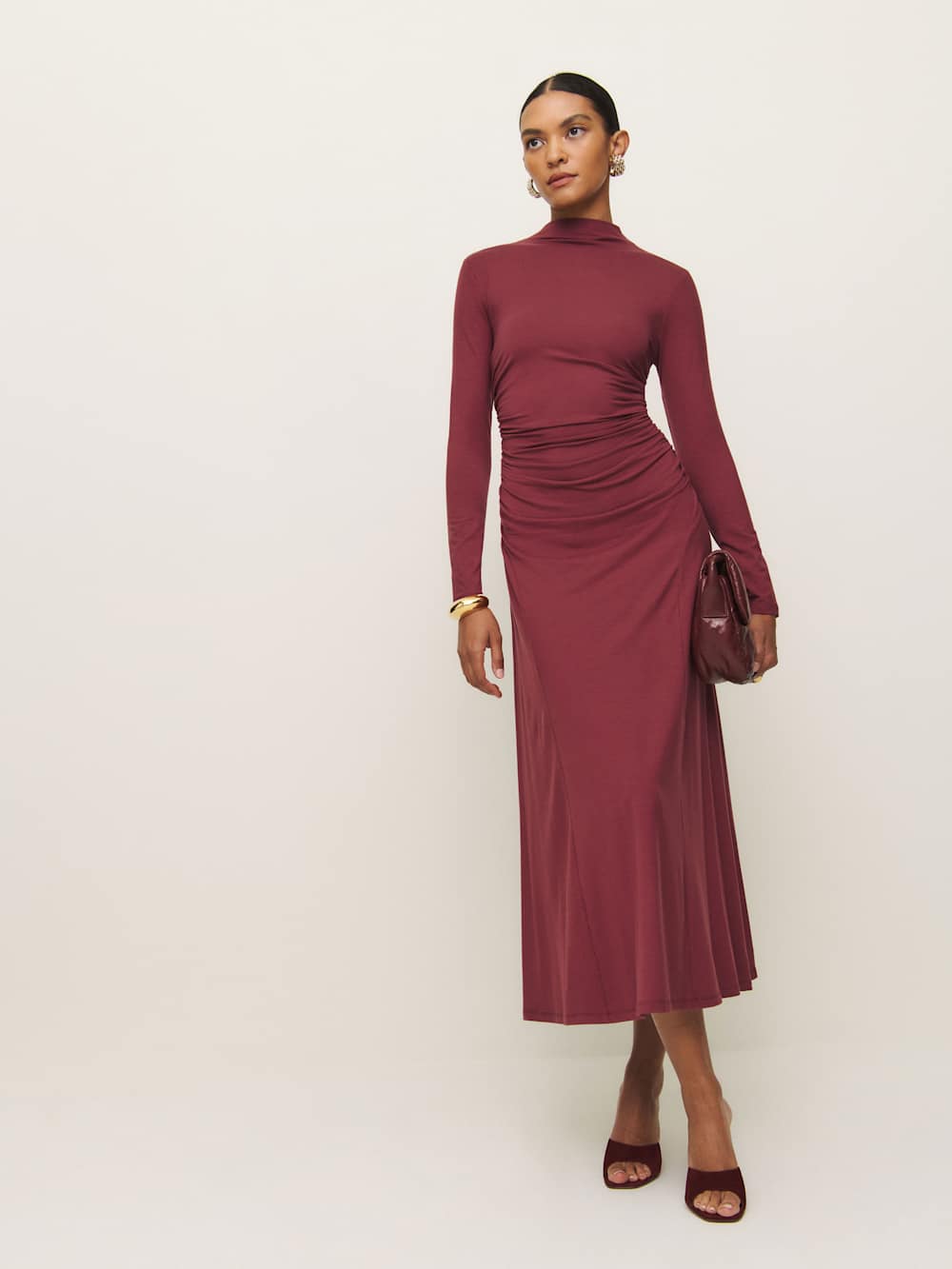 Reformation Nemy Knit Dress - Chianti