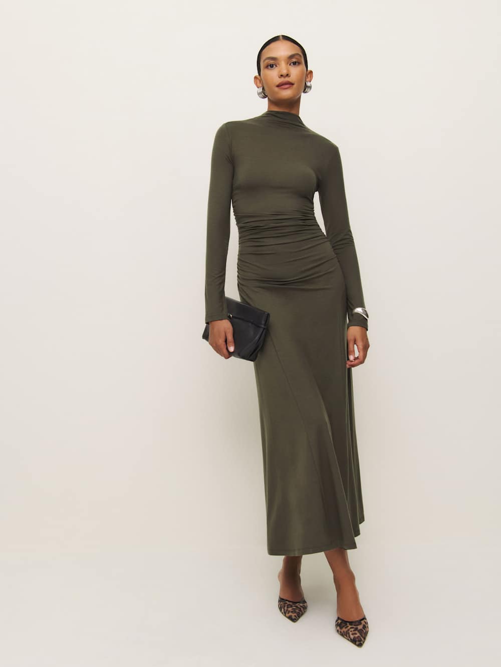 Reformation Nemy Knit Dress - Pine Tree
