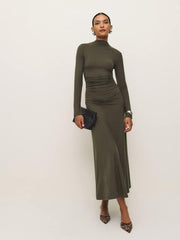 Reformation Nemy Knit Dress - Pine Tree