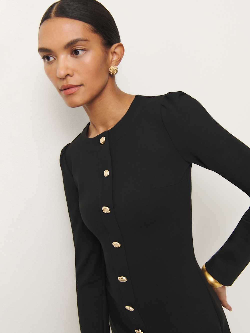 Reformation Micah Knit Dress - Black
