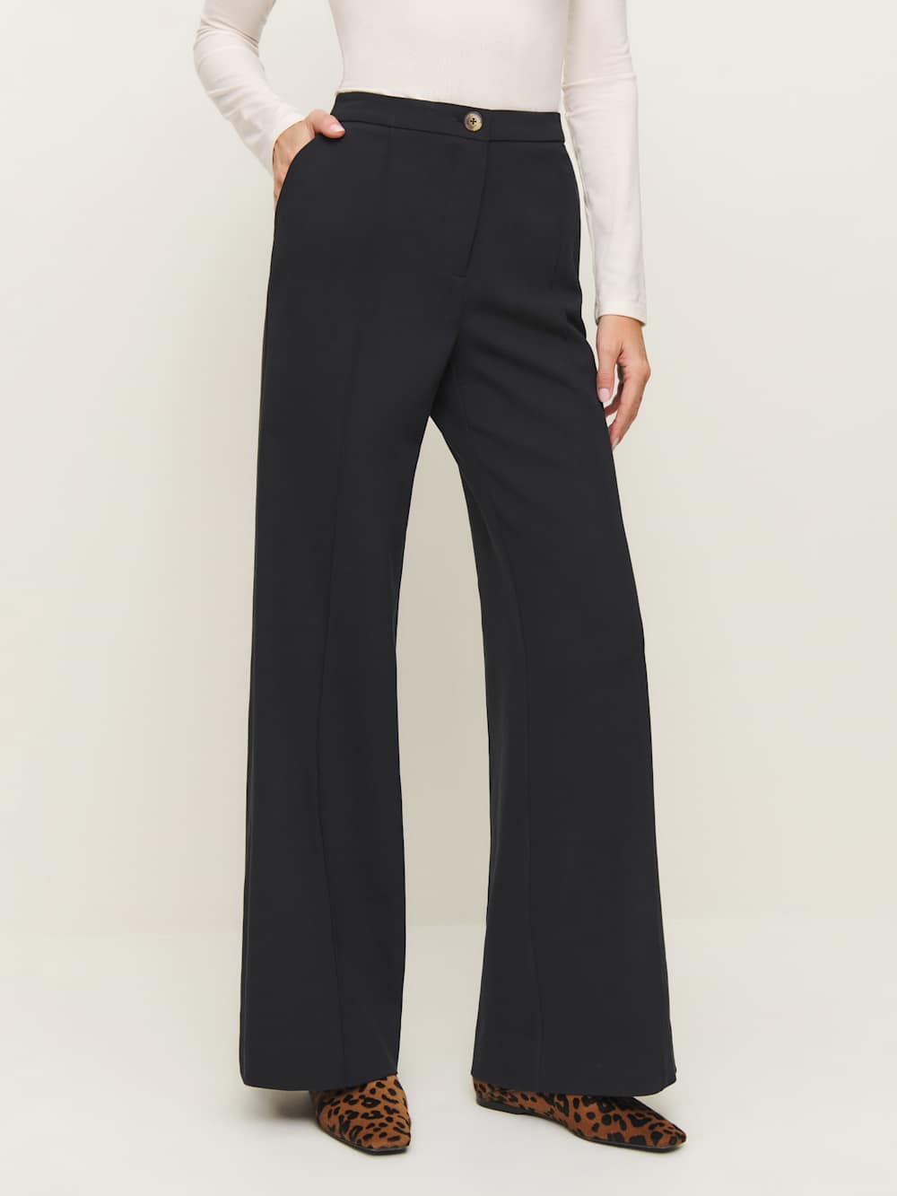 Reformation Teddy Knit Pant - Black