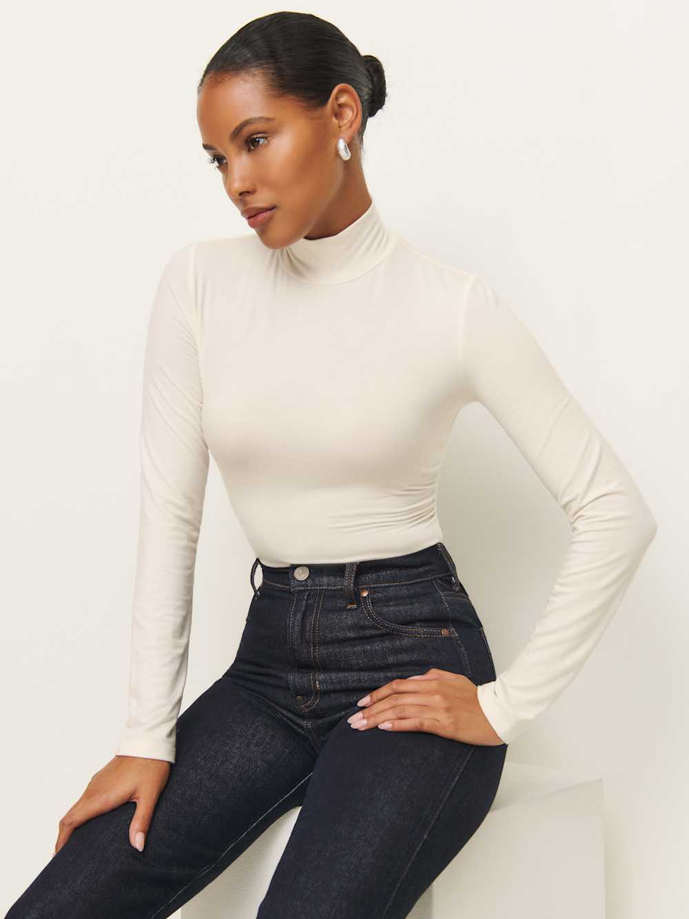 Reformation Nell Knit Top - Horchata
