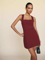Reformation Rai Knit Dress - Chianti