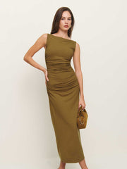 Reformation Benson Knit Dress - Bronze