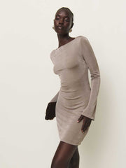 Reformation Vivien Knit Dress - Stone