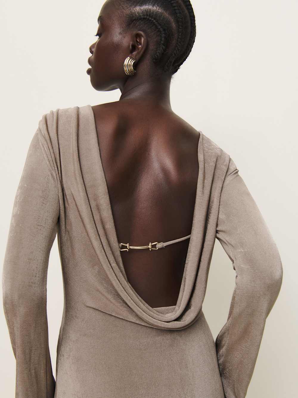 Reformation Vivien Knit Dress - Stone