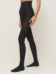 Reformation Swedish Stockings Sanna Glossy Tights - Black