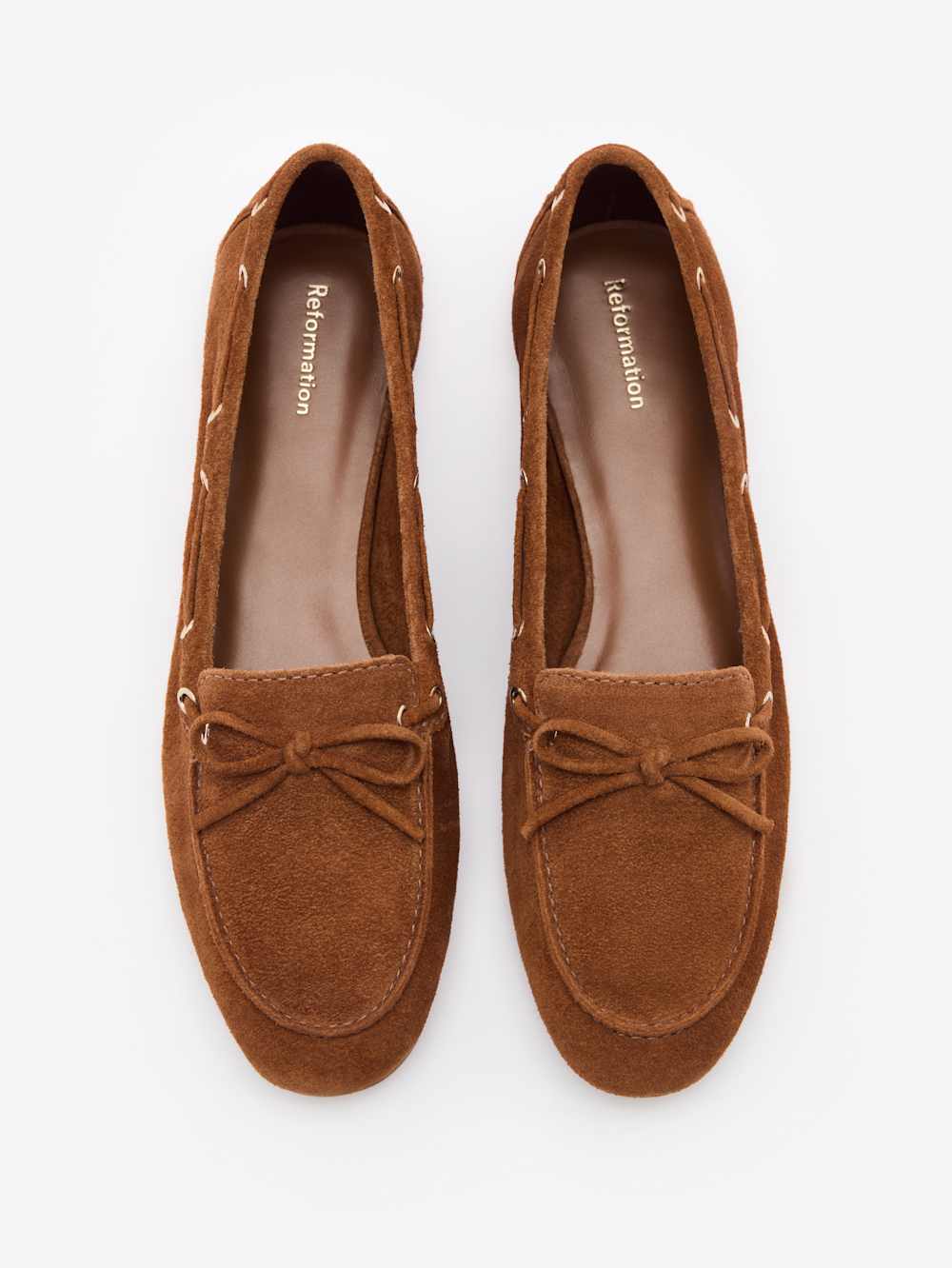 Reformation Kyla Boat Shoe - Rum Suede