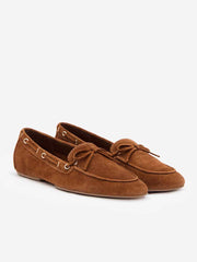Reformation Kyla Boat Shoe - Rum Suede
