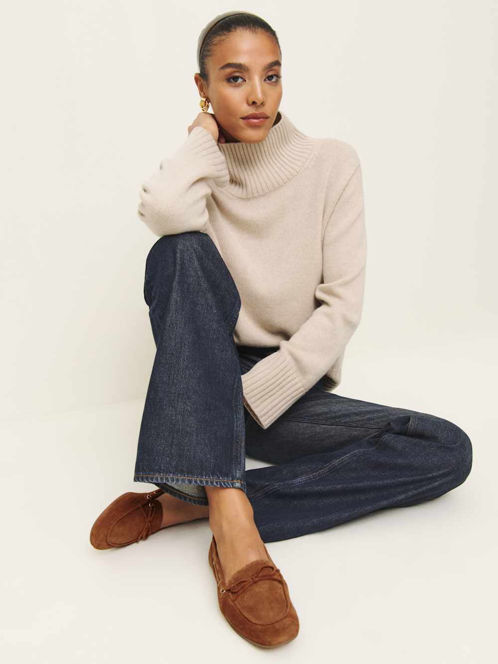 Reformation Kyla Boat Shoe - Rum Suede