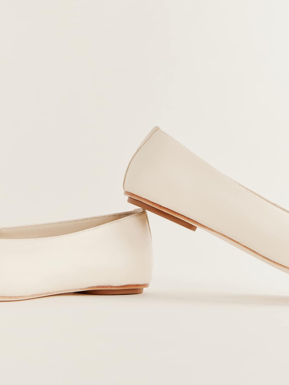 Reformation Prudence Ballet Flat - Almond Leather