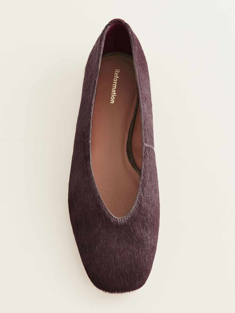 Reformation Prudence Ballet Flat - Ruby Haircalf