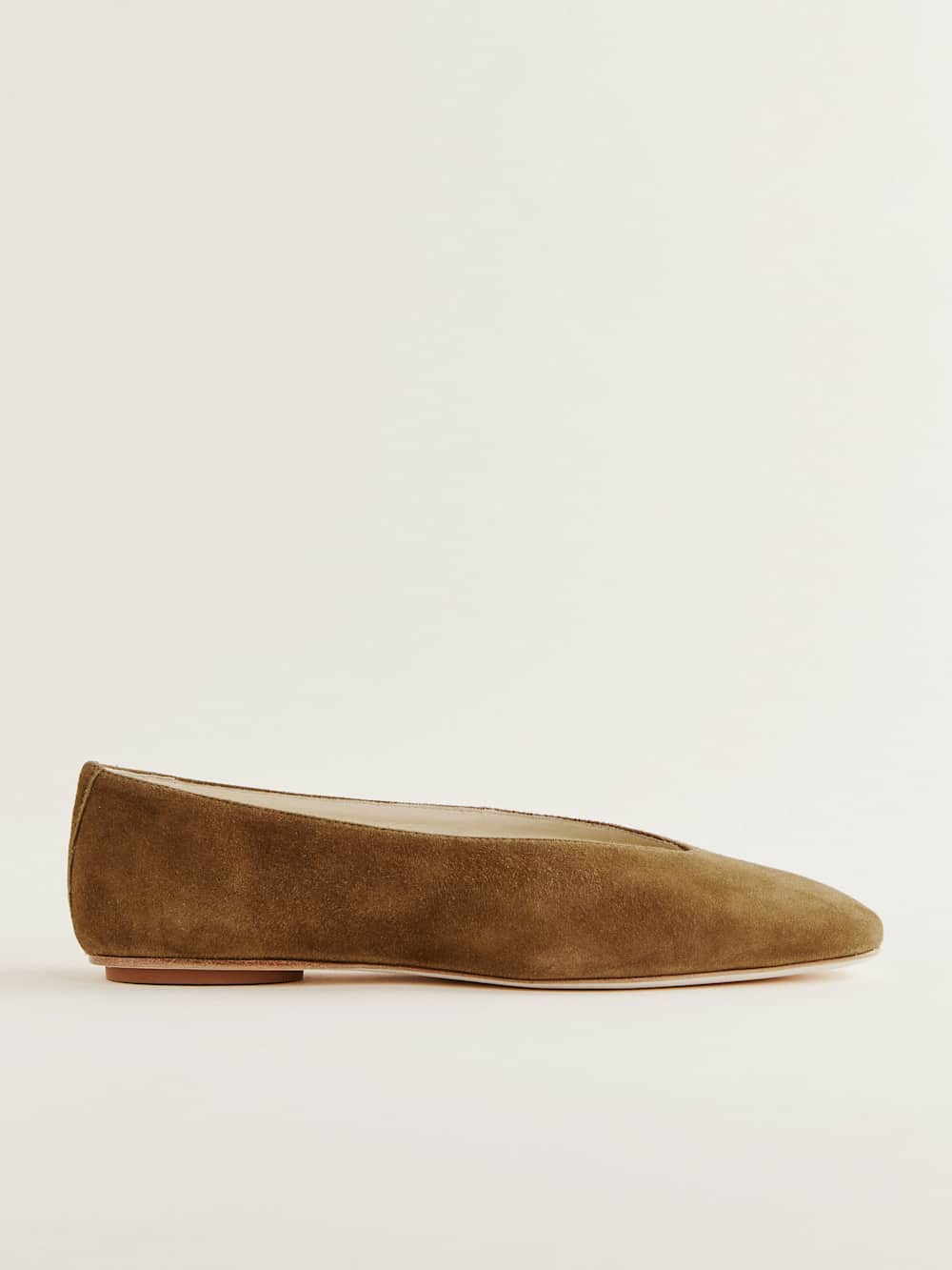 Reformation Prudence Ballet Flat - Bog Suede