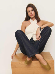 Reformation Prudence Ballet Flat - Bog Suede