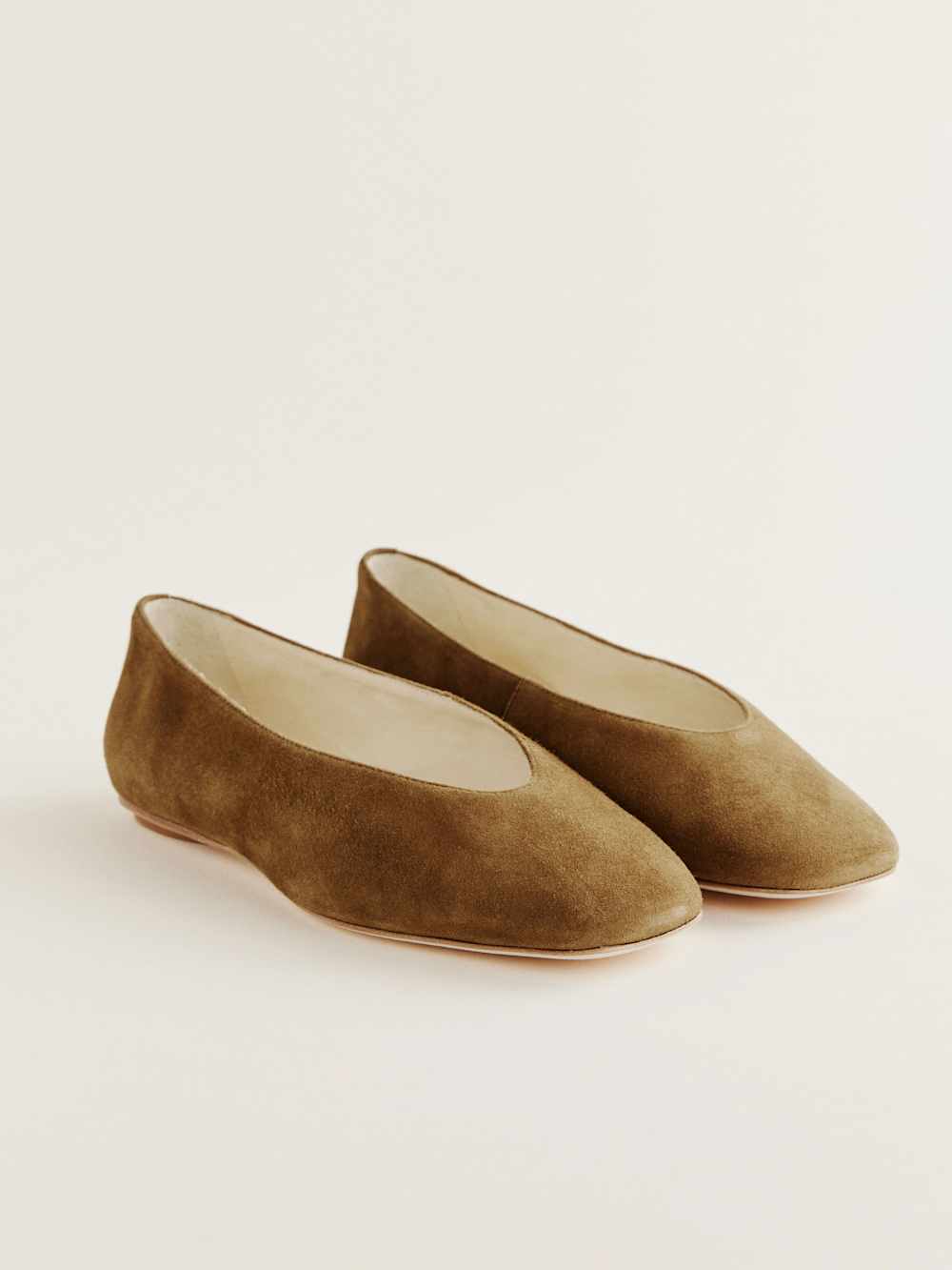 Reformation Prudence Ballet Flat - Bog Suede