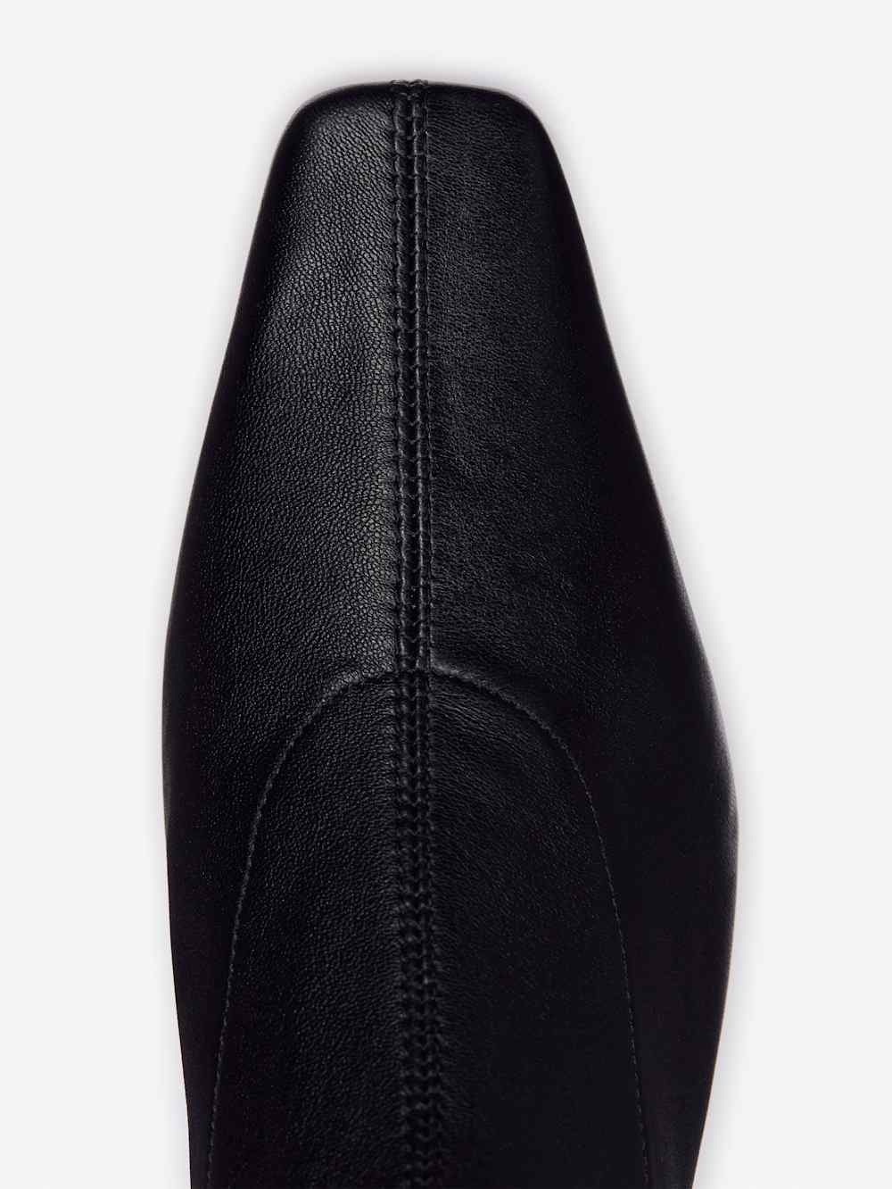 Reformation Rosina Ankle Boot - Black Stretch Leather