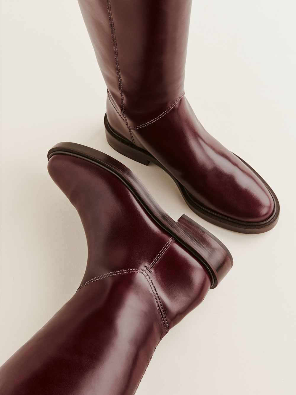 Reformation Franklin Knee Boot - Ruby Leather