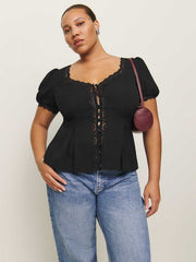Reformation Minette Top Es - Black