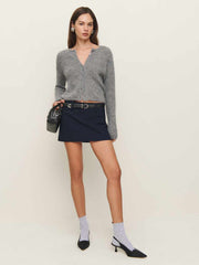 Reformation Sara Knit Skirt - Midnight