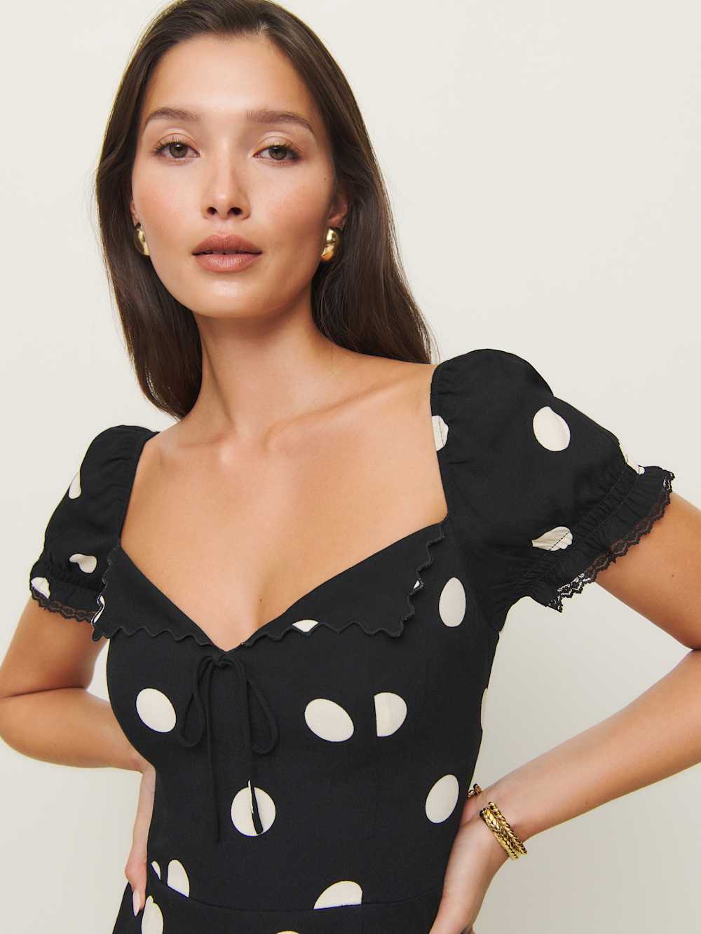 Reformation Shyla Dress - Moon Dot