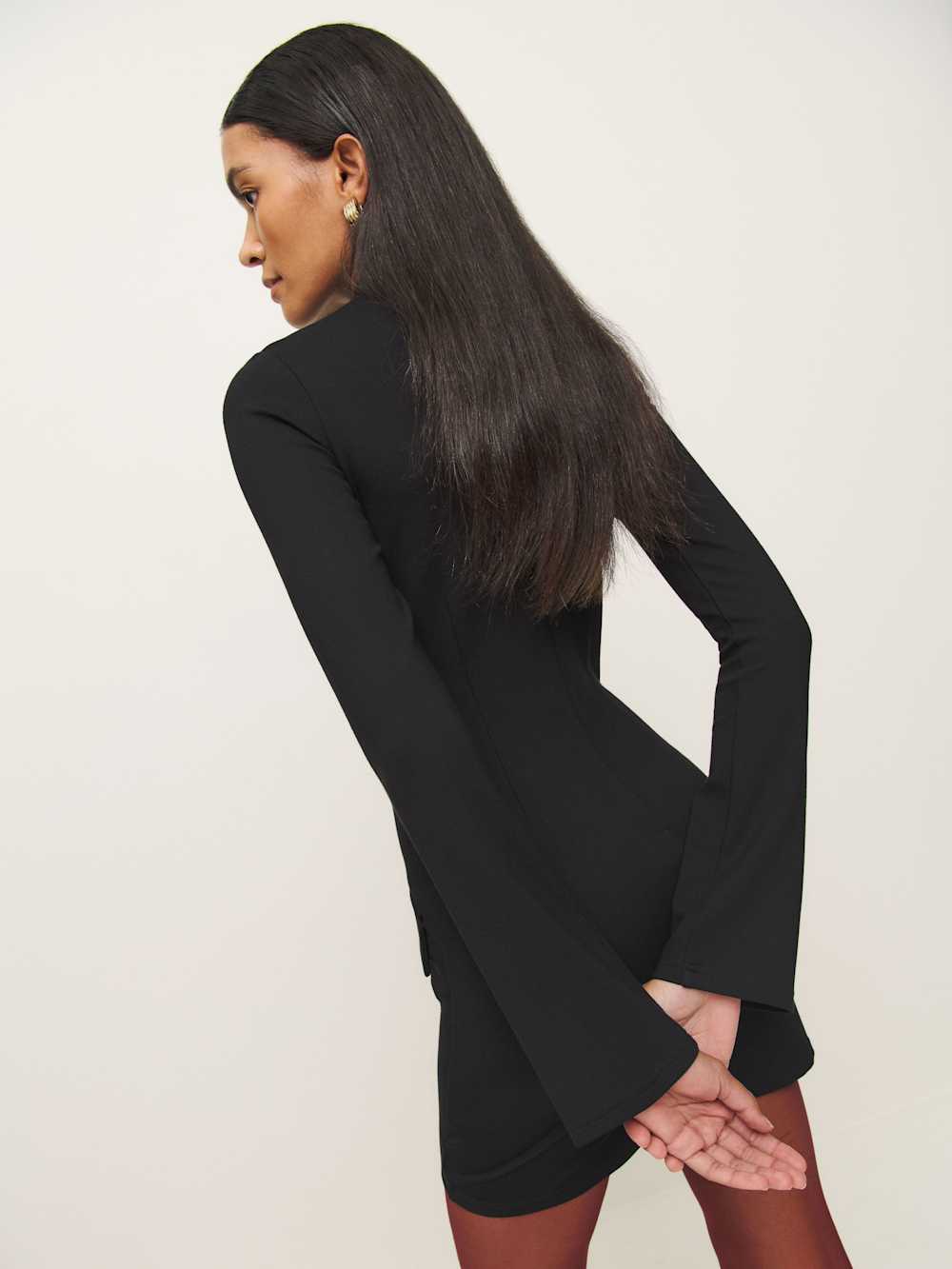 Reformation Atlas Knit Dress - Black